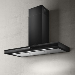 Вытяжка ELICA ADELE 90 см, Т-образная, черная, LED, сенсорное управление, таймер, 3 скорости, индикация фильтра, SKU: blmat/a/90-prf0199699