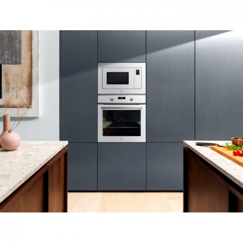 Встраиваемая микроволновая печь ELECTROLUX с грилем, 25 л, 390 мм, белая