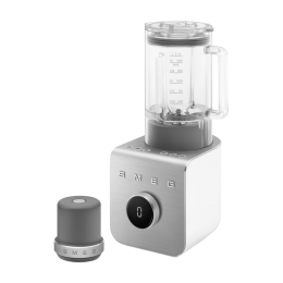 Блендер SMEG BLC02WHMEU, 9 скоростей, 5 режимов, таймер, белый