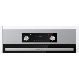 Духовой шкаф Gorenje BO6737E02NX, 73 л, механическое управление, IconLED, многоуровневое приготовление, CompactDoor, EcoClean, паровая очистка, класс А.