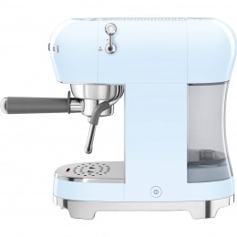 Ручная кофемашина Smeg ecf02pbeu, 15 бар, 1.1 л, пастельный голубой