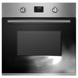 Духовой шкаф EVELUX EO 630 PX, 60 см, 70 л, 8 режимов, Snow White, нержавеющая сталь, утапливаемые переключатели.