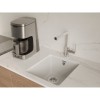RIVELATO Мойка BERKANA 35 1-чаш 415*455, монтаж: универсальный, материал: кварц, цвет иней