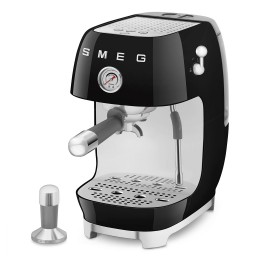 Кофемашина SMEG ECF03BLEU, 50-е, эспрессо 1/2, 15 бар, капучинатор, 1.4 л, кнопочное управление