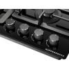 Варочная поверхность Kuppersberg 60 см с газ-контролем и WOK конфоркой - черный High-Tech дизайн