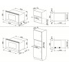 Встраиваемая микроволновая печь SMEG Cortina - 23 л, 6 функций, гриль, LED-дисплей, антрацит