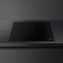 Варочная поверхность SMEG SIM3644N, индукционная, 60 см, 2 мультизоны, 4 зоны нагрева, слайдерное управление.