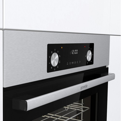 Духовой шкаф Gorenje 73 л с механическим управлением, сенсорным программатором IconLED и функцией очистки паром - энергоэффективность A