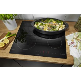 Электрическая варочная панель GORENJE ect643syb, сенсорное управление, овальная конфорка, StayWarm, Stop&Go, 59,5×5,4×52 см, черный