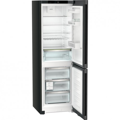 H1: Холодильник LIEBHERR с NoFrost, EasyFresh, 185,5 см, A++ - Черная сталь, 3 контейнера