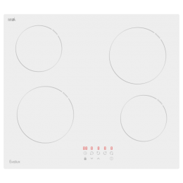 Варочная панель Evelux HEV 640 W, 60 см, Hi-Light, 4 конфорки, сенсорное управление, таймер, блокировка, 6000 Вт