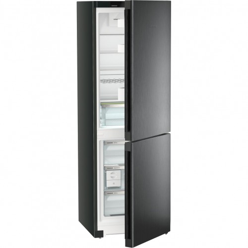 H1: Холодильник LIEBHERR с NoFrost, EasyFresh, 185,5 см, A++ - Черная сталь, 3 контейнера