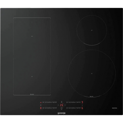 Варочная панель Gorenje/ Варочная панель Gorenje, индукция, 60 см, 4 зоны нагрева, сенсорное управление, таймер, бустер, функция Bridge, индикация остаточного тепла, пауза, защита от детей, цвет черный