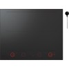 Варочная панель ASKO 737426 - 4 зоны нагрева, управление Easy Dial™ 2.0, черная матовая сталь, размеры 644x522x50 мм