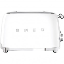 Тостер Smeg tsf03wheu на 4 ломтика, нержавеющая сталь, 6 уровней поджаривания.
