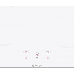 Варочная панель Gorenje GI6401WSC, 60 см, индукционная, белая, сенсорное управление, таймер, PowerBoost, защита от детей