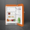 Холодильник SMEG 50-х годов, однокамерный, оранжевый, 122 л, с морозильной камерой, стандартный компрессор, класс D