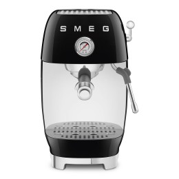 Кофемашина SMEG ECF03BLEU, 50-е, эспрессо 1/2, 15 бар, капучинатор, 1.4 л, кнопочное управление