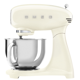 Планетарный миксер SMEG SMF05CREU, 1000 Вт, 4.8 л, 10 скоростей, кремовый