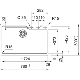 Мойка Franke 114.0741.504/ Best, Мойка Franke UBG 610-72 3,5" оникс