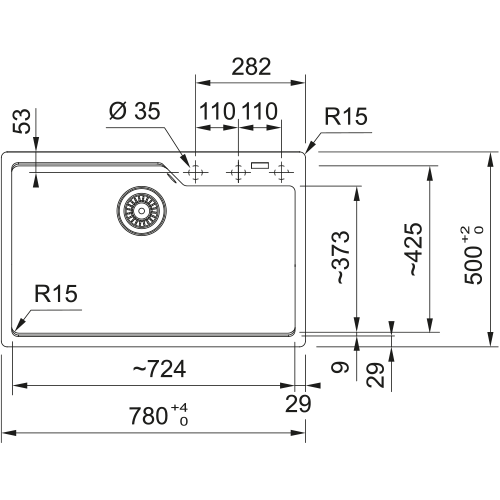 Мойка Franke 114.0741.504/ Best, Мойка Franke UBG 610-72 3,5" оникс