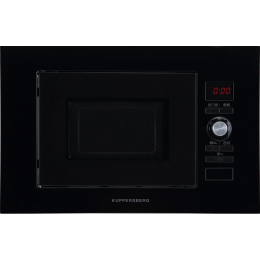 Встраиваемая микроволновая печь Kuppersberg hmw 625 b, 20 л, 800 Вт, черный, нержавеющая сталь, гриль