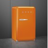 Холодильник SMEG 50-х годов, однокамерный, оранжевый, 122 л, с морозильной камерой, стандартный компрессор, класс D