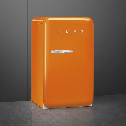 Холодильник SMEG 50-х годов, однокамерный, оранжевый, 122 л, с морозильной камерой, стандартный компрессор, класс D