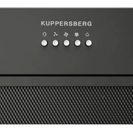 Вытяжка Kuppersberg INPUSH-1 60 BG, 54 см, 650 м³/ч, механическое управление, 3 скорости, LED освещение, черная
