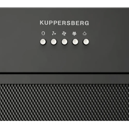 Встраиваемая вытяжка Kuppersberg High-Tech 54 см - механическое управление, 3 скорости, 650 м³/ч, LED освещение, черная