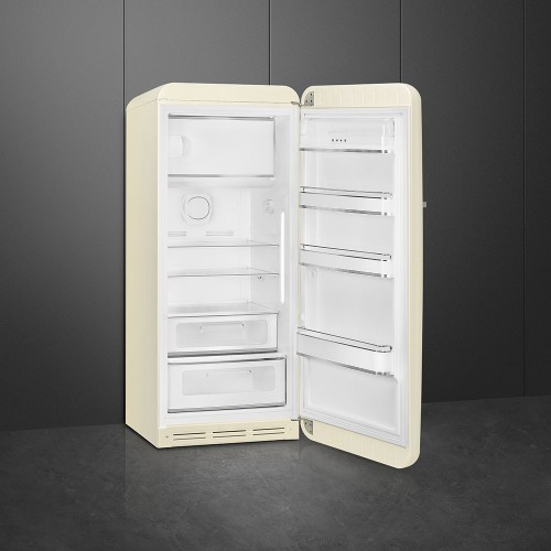 Холодильник SMEG 1530x601x728 мм, однокамерный с морозильной камерой, стиль 50-х, кремовый, объем 270 л, инверторный компрессор, класс C