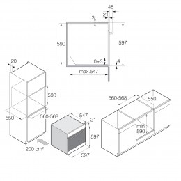 Духовой шкаф ASKO OT8687B, 73 л, 59.7x59.7 см, 87 программ, 11 режимов, A+, Craft