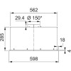Вытяжка Franke 305.0738.595/ Best LUCE INOX 60 IX - Встраиваемая вытяжка 1000 м3/ч с сенсорным управлением и пультом ДУ, нержавеющая сталь