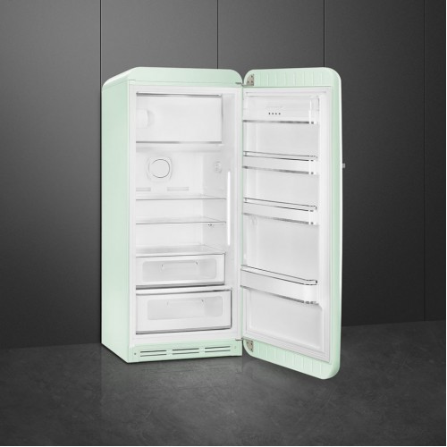 Холодильник SMEG 50-х годов, однокамерный, 270 л, с инверторным компрессором, пастельный зеленый