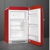 Холодильник SMEG 50-х годов, однокамерный, красный, 122 л, с морозильной камерой и стандартным компрессором