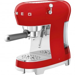 Ручная кофемашина Smeg ecf02rdeu, 15 бар, 1.1 л, красная