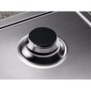 Встраиваемая газовая панель ELECTROLUX - нержавеющая сталь, 8550 Вт, WOK, электроподжиг, газ-контроль, чугунные решетки, 59.5x51 см