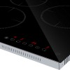 Встраиваемая варочная панель MAUNFELD/ Встраиваемая варочная панель MAUNFELD, Hi-Light, 45 см, 3 конфорки, сенсорное управление, автоматическое отключение, индикация остаточного тепла, 9 уровней мощности, цвет черный