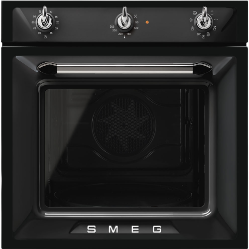 Встраиваемая электрическая духовка SMEG Victoria, 60 см, многофункциональный духовой шкаф с 6 функциями, черный
