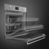 Встраиваемый духовой шкаф SMEG 60 см Classica – 12 функций, пиролиз, нержавеющая сталь, антиотпечатки