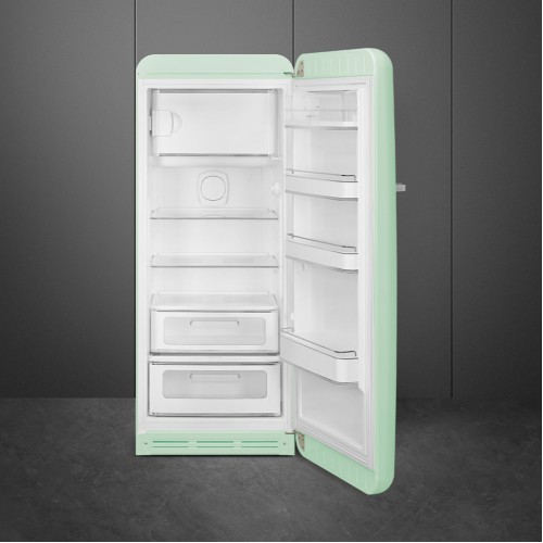 Холодильник SMEG 50-х годов, однокамерный, 270 л, с инверторным компрессором, пастельный зеленый