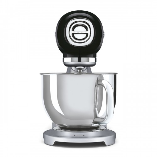 Планетарный миксер SMEG 800 Вт, 4.8 л, 10 скоростей, черный - стиль 50-х годов