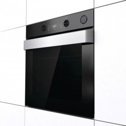 Духовой шкаф GORENJE BSA6737ORAB, 11 режимов, черный, 59.5x59.5x56.4 см, паровая очистка, телескопические направляющие.