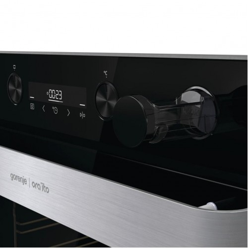 Встраиваемый духовой шкаф GORENJE Ora-Ito - черный, 11 режимов, паровая очистка, телескопические направляющие