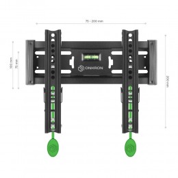 Кронштейн ONKRON TM4 для ТВ 17-43'', наклон 15°, VESA до 200x200 мм, макс вес 36.4 кг
