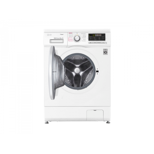 Стиральная машина LG/ Стиральная машина LG, отдельностоящая, ВхШхГ 850х600х360 мм, загрузка 4 кг, 1000 об/мин, LED дисплей, инверторный мотор с прямым приводом, пар, отсрочка старта, энергоэффективность А, цвет белый