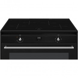 Варочный центр Smeg CX91IMBL, индукционная панель, 4 зоны нагрева, духовой шкаф 115 л, класс А.
