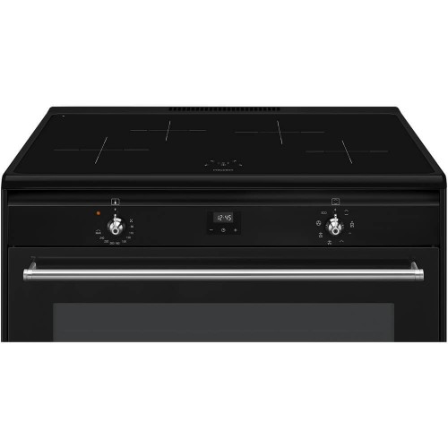 Варочный центр Smeg Classica Concerto 90х60 см - индукционная варочная поверхность и электрическая духовка с 4 зонами нагрева, 115 л, галогеновая подсветка, электромеханический контроль температуры.