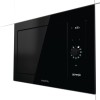 Встраиваемая микроволновая печь GORENJE Simplicity 23 л, 900 Вт, черная с кварцевым грилем
