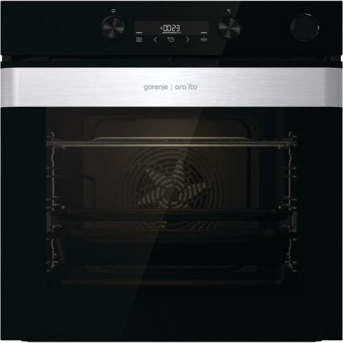 Встраиваемый духовой шкаф GORENJE Ora-Ito - черный, 11 режимов, паровая очистка, телескопические направляющие